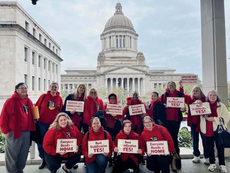 Clark County advocates made an impact in Olympia during Housing and Homelessness Advocacy Day in 2024.