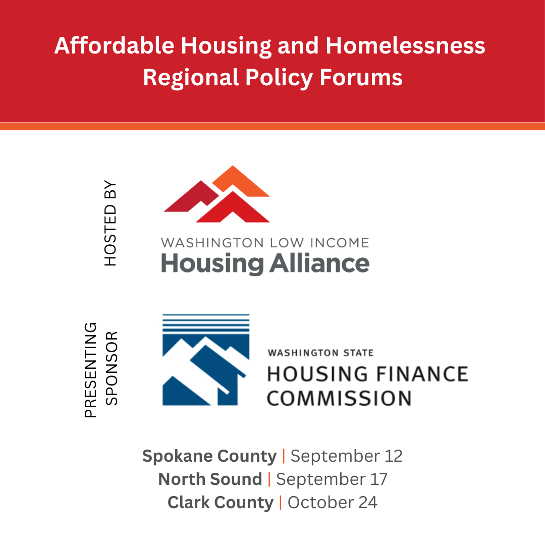 Presenting sponsor graphic for the 2024 Affordable Housing and Homelessness Policy Forums